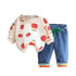 Children's Spring and Autumn Wei Yi Long Sleeve T-shirt Set